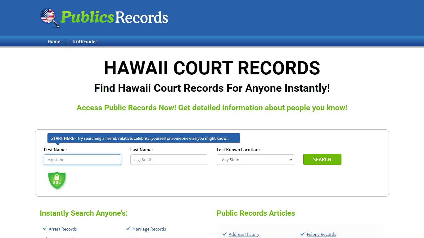 Find Hawaii Court Records For Anyone